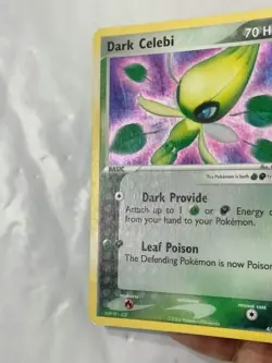 Pokemon TCG Dark Celebi 4/101 Hidden Legends Holo SWIRL Vintage Rare 2004 - Image 3