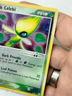 Pokemon TCG Dark Celebi 4/101 Hidden Legends Holo SWIRL Vintage Rare 2004 - Image 4