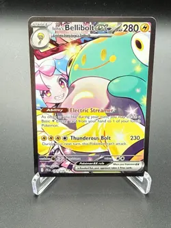 Pokemon Journey Together Iono's Bellibolt EX 183/159 SIR NM TCG SV09 - Image 1
