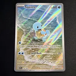 Squirtle 170/165 Sv: Scarlet & Violet 151 Illustration Rare Holo Pokemon Card #2 - Image 1