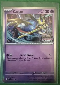 STAFF Zacian - Pokemon Phantasmal Flames Pre-Release Promo NM - Image 1