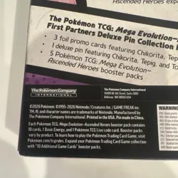 Pokemon Mega Evolution Ascended Heroes Pin Collection Box, 3 Promos - Image 3