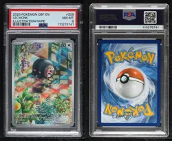 Lechonk Illustration Rare Pokemon Scarlet & Violet: Obsidian Flames OBF PSA 8 - Image 3