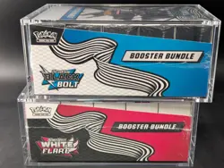 2x Pokemon Black Bolt White Flare Sealed Booster Bundle Display Case W/Acrylic - Image 4