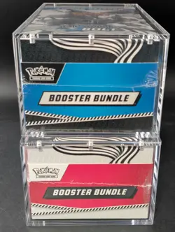 2x Pokemon Black Bolt White Flare Sealed Booster Bundle Display Case W/Acrylic - Image 5