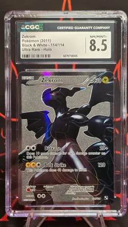 CGC 8.5 Zekrom Full Art #114 Pokemon Black and White - Image 3