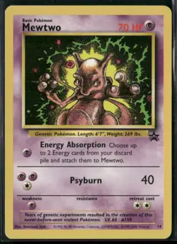 Mewtwo (14) Promo WoTC Promo 14/53 Pokemon - Image 1