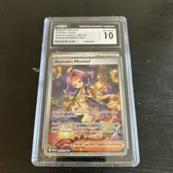 Acerola's Mischief 183/132 Sir Pokemon TCG Mega Evolutions CGC 10 Gem Mint - Image 1