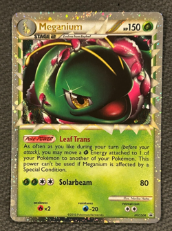 Pokemon Meganium Prime HeartGold SoulSilver Black Star Promo HGSS08 Holo - LP - Image 1