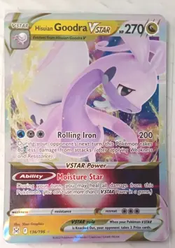 Hisuian Goodra VSTAR 136/196 Ultra Rare Pokemon 2022 Lost Origin NM - Image 2