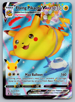 Flying Pikachu VMAX Pokemon Celebrations 007/025 Full Art Ultra Rare NM - Image 1