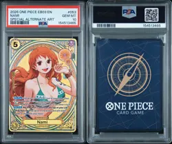 2026 ONE PIECE EB03 ENGLISH - NAMI 053 - SPECIAL ALTERNATE ART PSA 10 Heroines - Image 3