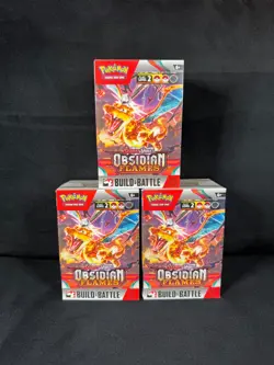 Pokemon SV3 Obsidian Flames Build & Battle (X3) Factory Sealed 2023 Pokemon - Image 1