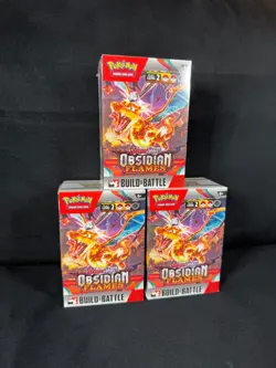 Pokemon SV3 Obsidian Flames Build & Battle (X3) Factory Sealed 2023 Pokemon - Image 2