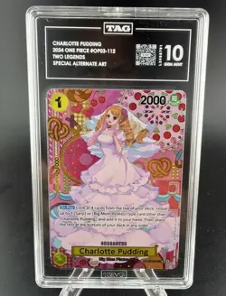 2024 ONE PIECE TWO LEGENDS #OP03-112 CHARLOTTE PUDDING SPECIAL ALT ART TAG 10 - Image 1