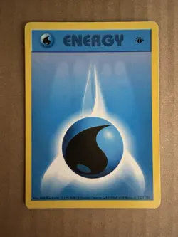 Pokemon - Base Set 1sr Edition Shadowless - Water Energy 102/102 - LP - Image 1