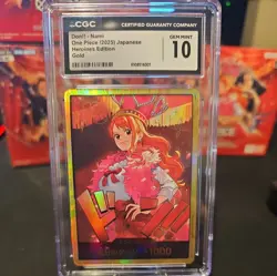 2025 One Piece Nami Gold DON!! Japanese Heroines CGC 10 Gem Mint - Image 1