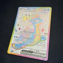 Lapras EX 158/142 Stellar Crown Special Illustration Rare Card NM Full Art - Image 2