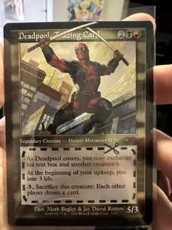 Deadpool, Trading Card (7127) - FOIL - Secret Lair Chase Rare NM MTG - Image 1