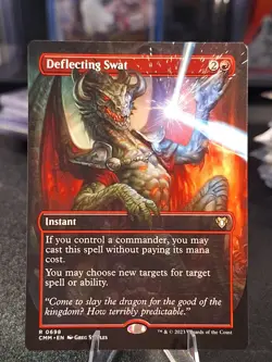 Deflecting Swat Borderless Commander Masters Beautiful Card Rare - Image 1