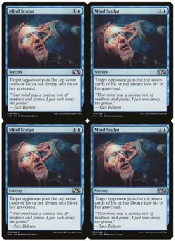 MTG Mind Sculpt x4 Magic 2015 M15 Common NM/LP Playset - Image 1