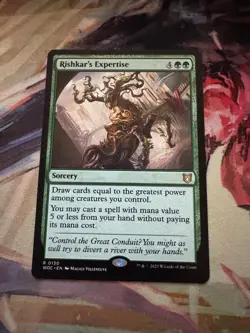 Rishkar's Expertise 130 Commander: Wilds of Eldraine Magic: The Gathering NM - Image 1