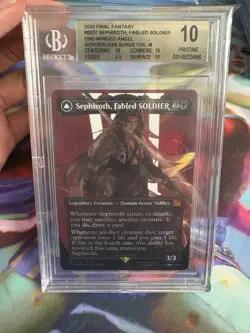 Mtg Final Fantasy Sephiroth Fabled Soldier Borderless Surge Foil BGS 10 - Image 1