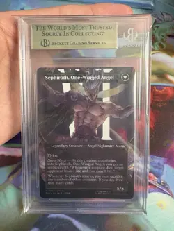 Mtg Final Fantasy Sephiroth Fabled Soldier Borderless Surge Foil BGS 10 - Image 2