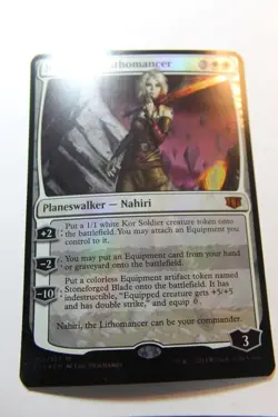 MTG Nahiri the Lithomancer x1-Foil -Commander 2014 Oversized-Lightly Played - Image 1