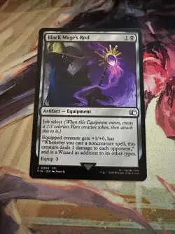 Black Mage's Rod 90 Common FINAL FANTASY Magic: The Gathering Near Mint - Image 1