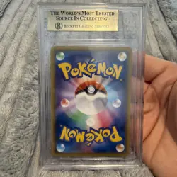 Beckett 9.5 Pikachu CHR 054/049 SM11B Dream League Pokemon Card Japanese 2019 - Image 2