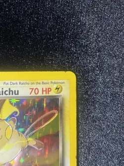 Pokemon Dark Raichu Legendary Collection Holo Card 7/110 MP - Image 3