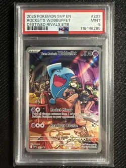 Pokemon Team Rocket’s Wobbuffet ETB Promo PSA 9 #SVP 203 - Image 1