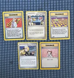 Vintage Pokemon Trainer Card Lot - Image 1