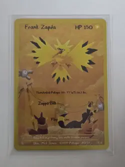 Frank Zapda Pokepu v2 Holo Zapdos Pokemon Fan Art Mick Junco 80/77 - Image 1