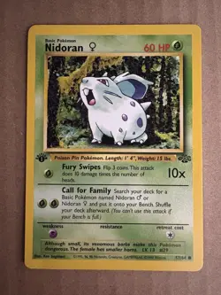 Pokemon - Jungle 1st Edition - Nidoran 57/64 - LP - Image 1