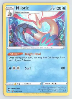 Milotic 039/189 Pokemon Darkness Ablaze Holo Rare Near Mint - Image 1