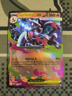 Mega Charizard X ex - 029 029 Holo Promo ME: Mega Evolution Promo Pokemon NM - Image 1