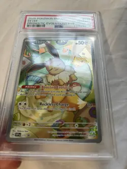 2025 POKEMON PRISMATIC EVOLUTIONS EEVEE #173 BLACK STAR PROMO PSA 10 - Image 3