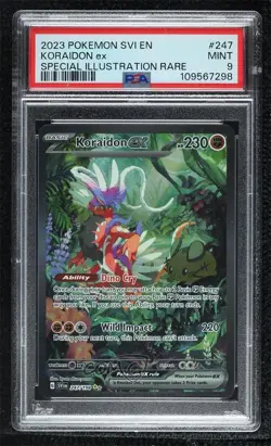 Koraidon ex Special Illustration Rare Pokemon Scarlet & Violet SV1 PSA 9 MINT - Image 1