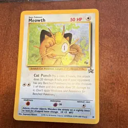 Pokemon Meowth #52 Team Rocket Promo Holo English Card 2000 50 HP - Image 1