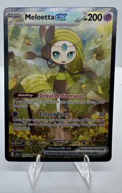 Meloetta EX Black Bolt Special Illustration Rare Pokemon TCG Card 167/086 - Image 1
