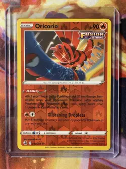 Pokemon Sword & Shield - Fusion Strike Oricorio 42/264 Rare Reverse Holo - Image 1