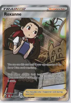Roxanne GG66/GG70 Crown Zenith: Galarian Gallery Full Art Pokemon Card NM - Image 1