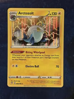 Pokemon Arctozolt Holo Rare # 066/189 - Sword & Shield03: Darkness Ablaze - LP - Image 1