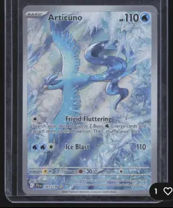 Pokemon Articuno SV09 Journey Together Illustration Rare Full Art Holo 161/159 - Image 1