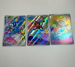 Pokemon TCG First Partner Illustration Collection Series 1 Alola Gen 7 Starters - Image 1