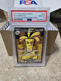 2023 Pokemon Paradox Rift Gholdengo ex 252/182 Special Illustration Rare PSA 10 - Image 1