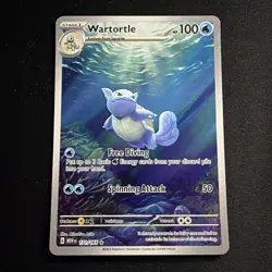 Pokemon Wartortle 171/165 SV: Scarlet & Violet 151 Illustration Rare Holo Card - Image 1