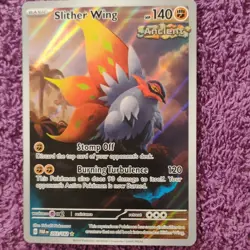 Pokemon Slither Wing 203/182 SV04: Paradox Rift Rare Holo 140 HP 2023 - Image 1